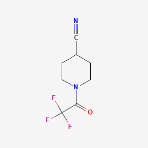 molecular formula C8H9F3N2O B3024404 1-(2,2,2-Trifluoroacetyl)piperidine-4-carbonitrile CAS No. 77940-79-5