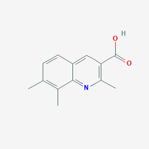 molecular formula C13H13NO2 B3024410 2,7,8-Trimethylquinoline-3-carboxylic acid CAS No. 92513-34-3