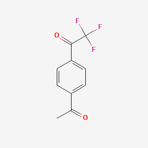 molecular formula C10H7F3O2 B3024411 1-(4-Acetylphenyl)-2,2,2-trifluoroethanone CAS No. 86988-49-0