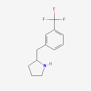 molecular formula C12H14F3N B3024412 2-(3-(Trifluoromethyl)benzyl) pyrrolidine CAS No. 933687-77-5