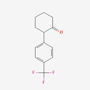 molecular formula C13H13F3O B3024417 2-[4-(Trifluoromethyl)phenyl]cyclohexan-1-one CAS No. 52776-13-3