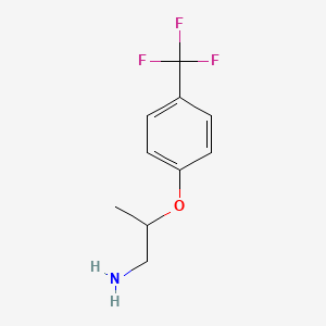 molecular formula C10H12F3NO B3024419 2-[4-(Trifluoromethyl)phenoxy]propylamine CAS No. 886763-49-1