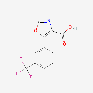 molecular formula C11H6F3NO3 B3024420 5-[3-(Trifluoromethyl)phenyl]-1,3-oxazole-4-carboxylic acid CAS No. 253315-30-9