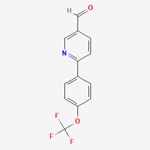 6-[4-(Trifluoromethoxy)phenyl]-3-pyridinecarbaldehyde
