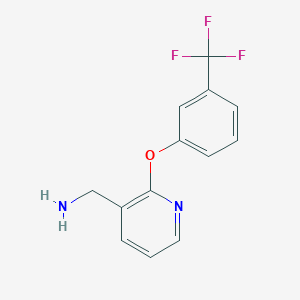 {2-[3-(Trifluoromethyl)phenoxy]pyridin-3-YL}methylamine