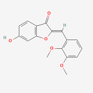 molecular formula C17H14O5 B3024440 (2Z)-2-(2,3-dimethoxybenzylidene)-6-hydroxy-1-benzofuran-3(2H)-one CAS No. 1353119-31-9