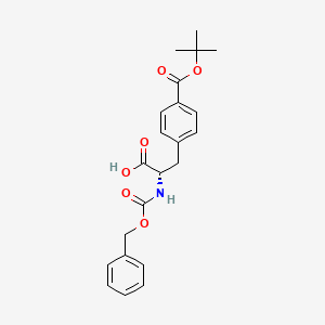 molecular formula C22H25NO6 B3024441 (S)-2-(((Benzyloxy)carbonyl)amino)-3-(4-(tert-butoxycarbonyl)phenyl)propanoic acid CAS No. 270567-85-6