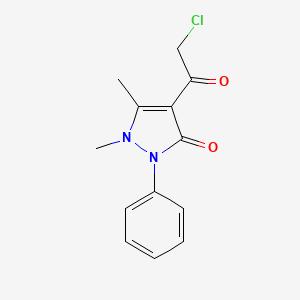 4-(Chloroacetyl)-1,5-dimethyl-2-phenyl-1,2-dihydro-3h-pyrazol-3-one