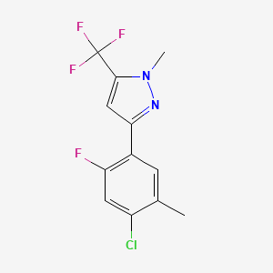 3-(4-Chloro-2-fluoro-5-methylphenyl)-1-methyl-5-(trifluoromethyl)-1h-pyrazole