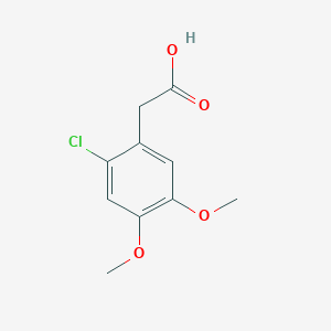 molecular formula C10H11ClO4 B3024471 (2-Chloro-4,5-dimethoxyphenyl)acetic acid CAS No. 2898-63-7