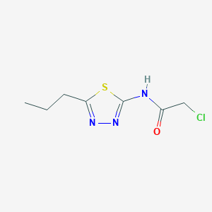 molecular formula C7H10ClN3OS B3024473 2-氯-N-(5-丙基-1,3,4-噻二唑-2-基)乙酰胺 CAS No. 15777-38-5
