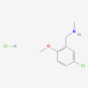 molecular formula C9H13Cl2NO B3024474 (5-氯-2-甲氧基苄基)甲胺盐酸盐 CAS No. 1158549-63-3