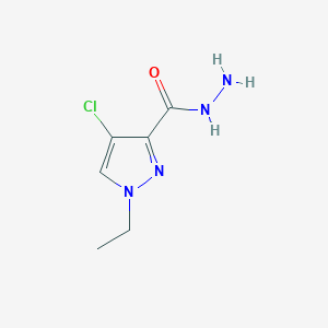 molecular formula C6H9ClN4O B3024481 4-chloro-1-ethyl-1H-pyrazole-3-carbohydrazide CAS No. 1001755-86-7