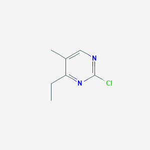molecular formula C7H9ClN2 B3024486 2-Chloro-4-ethyl-5-methylpyrimidine CAS No. 1233932-32-5