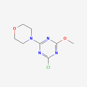 molecular formula C8H11ClN4O2 B3024488 2-Chloro-4-methoxy-6-(morpholin-4-yl)-1,3,5-triazine CAS No. 13882-73-0
