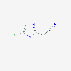 2-(5-chloro-1-methyl-1H-imidazol-2-yl)acetonitrile