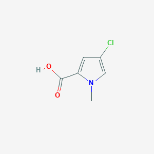 molecular formula C6H6ClNO2 B3024497 4-chloro-1-methyl-1H-pyrrole-2-carboxylic acid CAS No. 877964-38-0