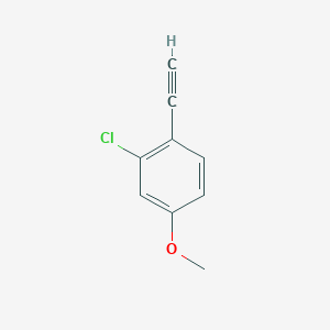 molecular formula C9H7ClO B3024499 2-Chloro-1-ethynyl-4-methoxybenzene CAS No. 153440-68-7