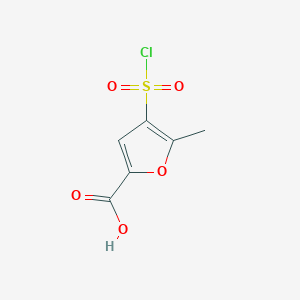 molecular formula C6H5ClO5S B3024509 4-(Chlorosulfonyl)-5-methylfuran-2-carboxylic acid CAS No. 1016760-03-4