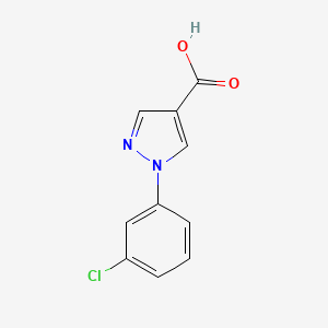 molecular formula C10H7ClN2O2 B3024515 1-(3-chlorophenyl)-1H-pyrazole-4-carboxylic acid CAS No. 1053085-34-9