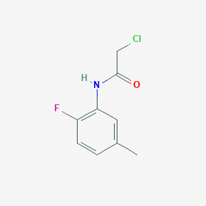 molecular formula C9H9ClFNO B3024526 2-chloro-N-(2-fluoro-5-methylphenyl)acetamide CAS No. 630119-82-3