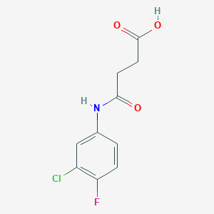 4-[(3-Chloro-4-fluorophenyl)amino]-4-oxobutanoic acid
