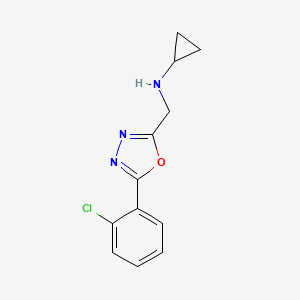 N-[[5-(2-chlorophenyl)-1,3,4-oxadiazol-2-yl]methyl]cyclopropanamine