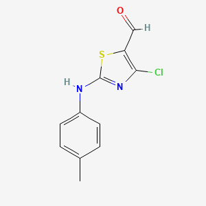 4-Chloro-2-[(4-methylphenyl)amino]-1,3-thiazole-5-carbaldehyde