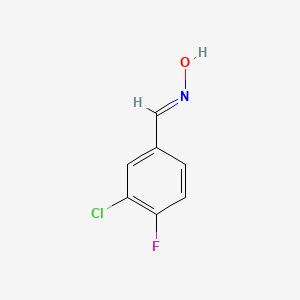 molecular formula C7H5ClFNO B3024614 3-氯-4-氟苯甲醛肟 CAS No. 253308-63-3
