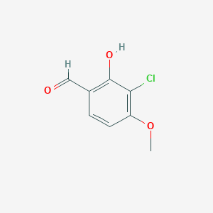molecular formula C8H7ClO3 B3024619 3-Chloro-4-methoxysalicylaldehyde CAS No. 72482-15-6