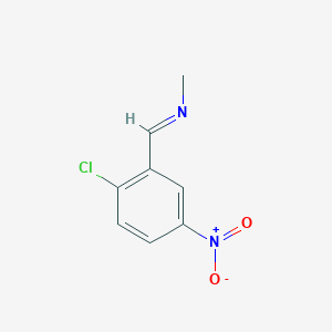 molecular formula C8H7ClN2O2 B3024626 N-[(E)-(2-Chloro-5-nitrophenyl)methylidene]-methanamine CAS No. 871909-85-2