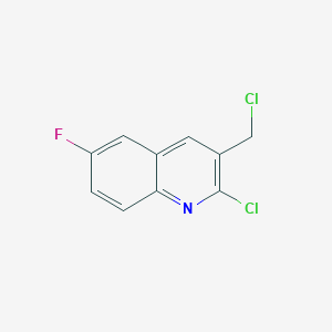 molecular formula C10H6Cl2FN B3024631 2-Chloro-3-chloromethyl-6-fluoroquinoline CAS No. 948291-04-1