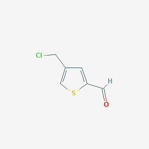 molecular formula C6H5ClOS B3024638 4-(Chloromethyl)-2-thiophenecarbaldehyde CAS No. 33148-81-1
