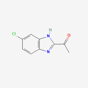 1-(6-chloro-1H-benzimidazol-2-yl)ethanone