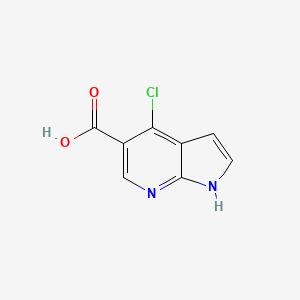 molecular formula C8H5ClN2O2 B3024658 4-氯-1H-吡咯并[2,3-b]吡啶-5-羧酸 CAS No. 920966-03-6