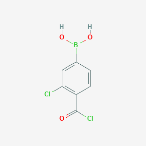 (3-Chloro-4-(chlorocarbonyl)phenyl)boronic acid
