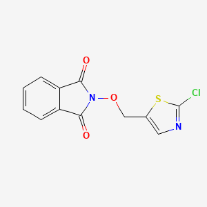 molecular formula C12H7ClN2O3S B3024673 2-[(2-chloro-1,3-thiazol-5-yl)methoxy]-1H-isoindole-1,3(2H)-dione CAS No. 339018-42-7