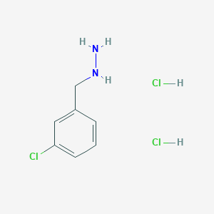 molecular formula C7H11Cl3N2 B3024674 (3-Chlorobenzyl)hydrazine dihydrochloride CAS No. 1260787-89-0