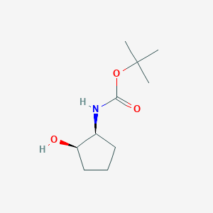 molecular formula C10H19NO3 B3024686 tert-butyl (1S,2R)-2-hydroxycyclopentylcarbamate CAS No. 913631-66-0