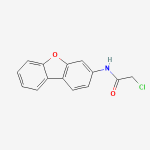 molecular formula C14H10ClNO2 B3024700 2-chloro-N-dibenzo[b,d]furan-3-ylacetamide CAS No. 855752-70-4