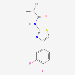 2-Chloro-N-[4-(3,4-difluoro-phenyl)-thiazol-2-yl]-propionamide