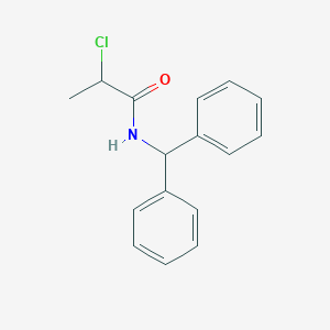 molecular formula C16H16ClNO B3024704 N-benzhydryl-2-chloropropanamide CAS No. 94500-97-7