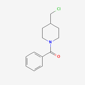 molecular formula C13H16ClNO B3024706 (4-(Chloromethyl)piperidin-1-yl)(phenyl)methanone CAS No. 63608-15-1