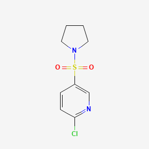 molecular formula C9H11ClN2O2S B3024715 2-氯-5-(吡咯烷-1-基磺酰基)吡啶 CAS No. 64614-51-3