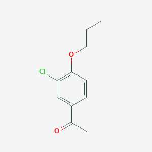 molecular formula C11H13ClO2 B3024719 1-(3-Chloro-4-propoxyphenyl)ethanone CAS No. 37612-46-7