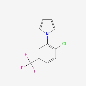 molecular formula C11H7ClF3N B3024726 1-[2-chloro-5-(trifluoromethyl)phenyl]-1H-pyrrole CAS No. 383137-53-9