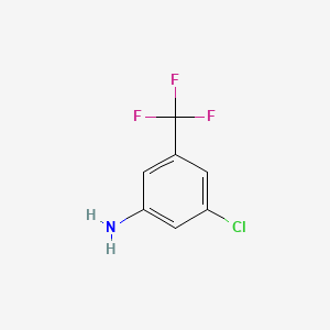 molecular formula C7H5ClF3N B3024741 3-Chloro-5-(trifluoromethyl)aniline CAS No. 69411-05-8