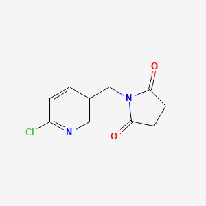 molecular formula C10H9ClN2O2 B3024748 1-[(6-Chloro-3-pyridinyl)methyl]dihydro-1H-pyrrole-2,5-dione CAS No. 924869-03-4