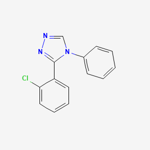 molecular formula C14H10ClN3 B3024760 3-(2-Chlorophenyl)-4-phenyl-4H-1,2,4-triazole CAS No. 88032-10-4