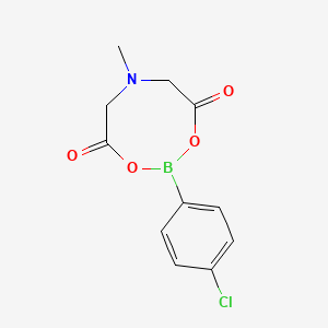 molecular formula C11H11BClNO4 B3024761 2-(4-Chlorophenyl)-6-methyl-1,3,6,2-dioxazaborocane-4,8-dione CAS No. 1257651-06-1